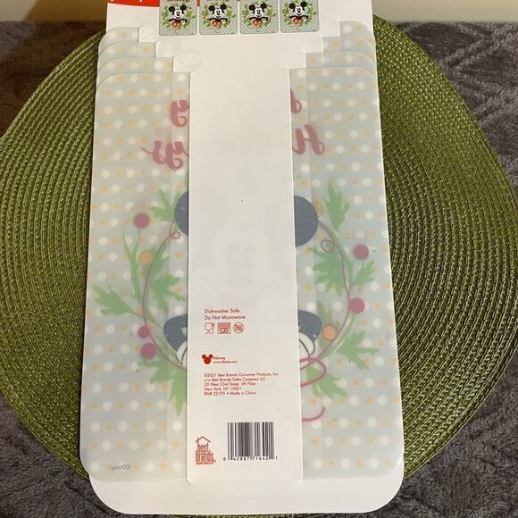 Disney Mickey Mouse Christmas flexible cutting boards set of 4 NWT - Picture 5 of 7